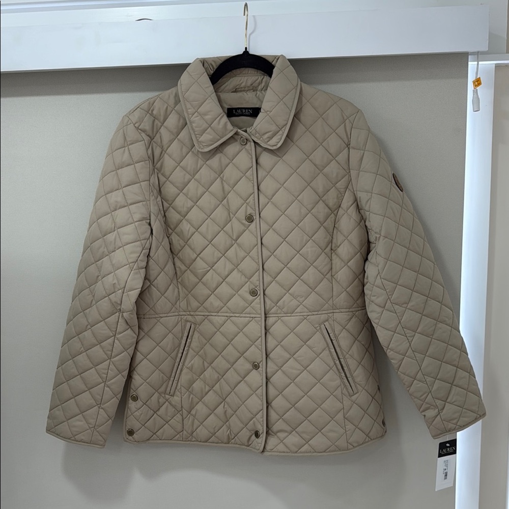 Ralph Lauren Women's Quilted Tan Jacket